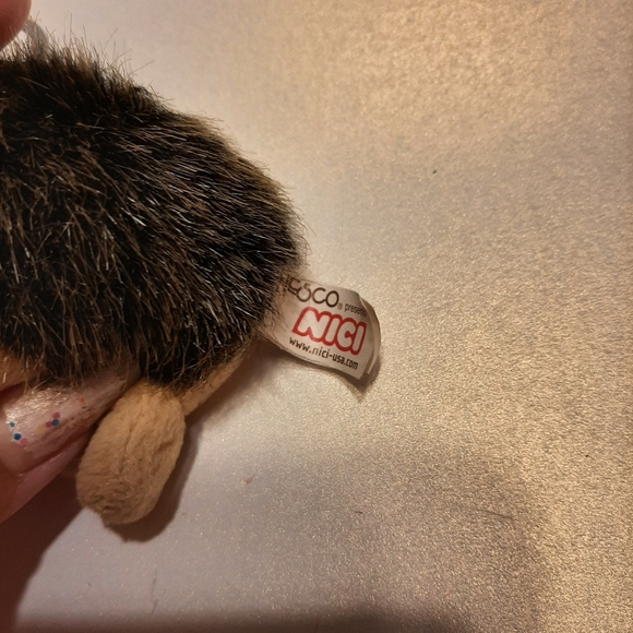Ensco Nici Hedgehog plush keychain - Picture 3 of 5